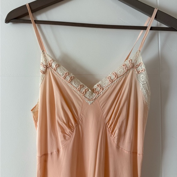 Vintage Other - Vintage 1940s Pink Silky Slip Dress